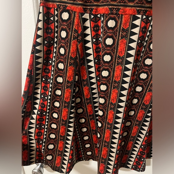 Printed Fit & Flare Mini Dress with Back Cutout | Size:M | H&M - Picture 3 of 5